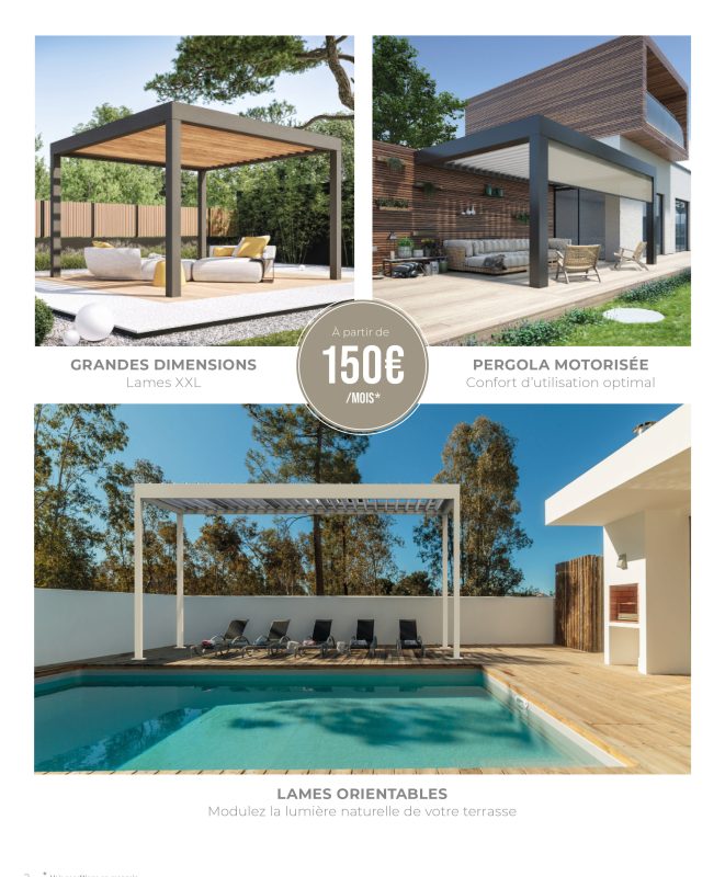 Pergola à lames orientables 