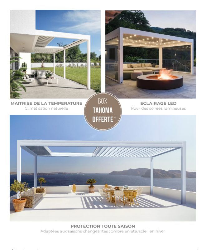 Le mois de la Pergola chez Art Menuiseries Vitrerie. Pergola à lames rétractables
