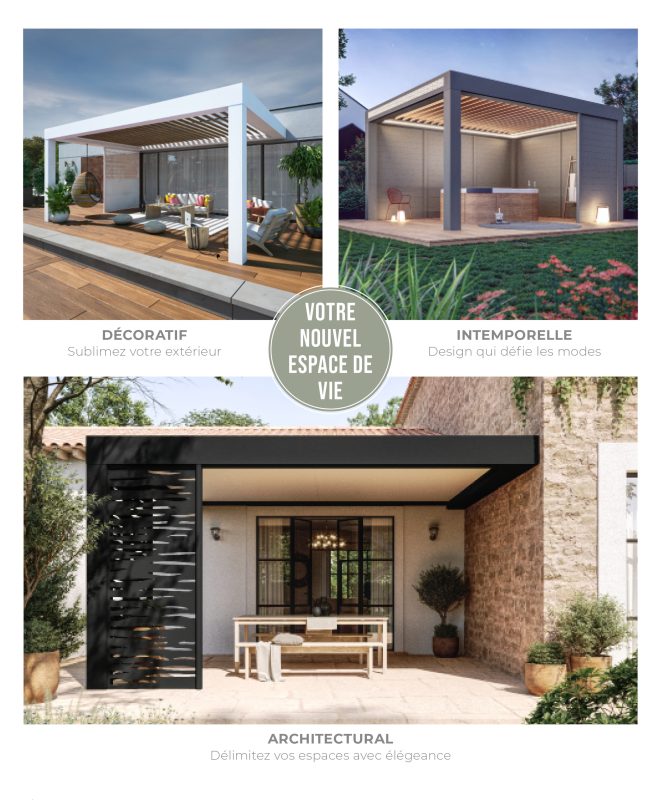 Le mois de la Pergola chez Art Menuiseries Vitrerie. 
Pergola selon vos envies
