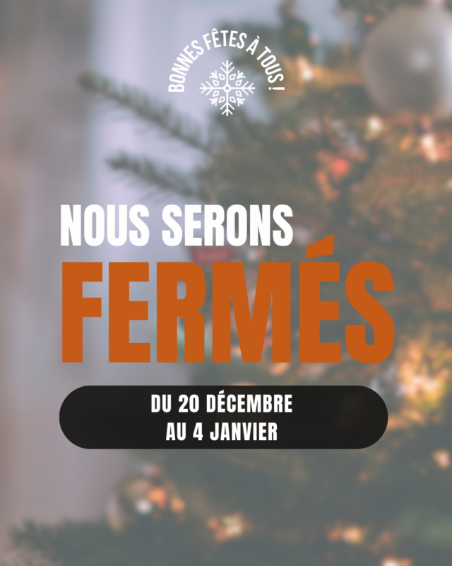 Congés de fin d'année chez AMV