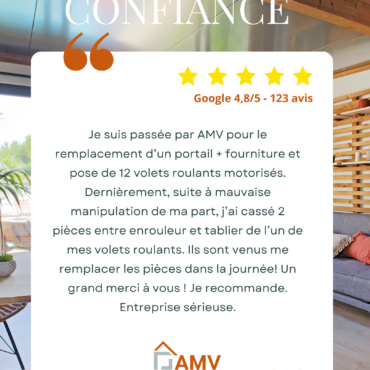 avis très positif client amv