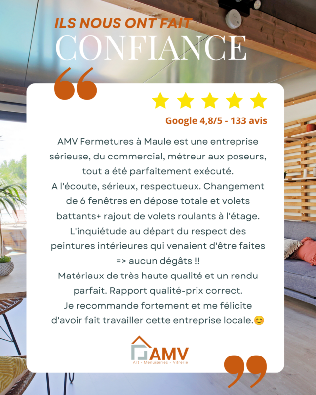 avis client positif AMV